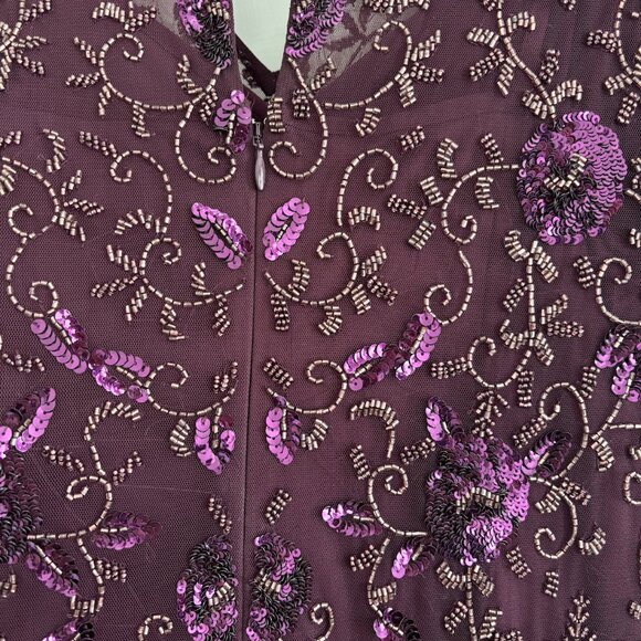 Adrianna Papell Hand Beaded Gown Size 10 New with Tags - Picture 11 of 12
